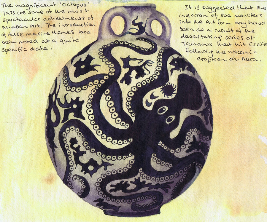 Minoan Octopus Jar